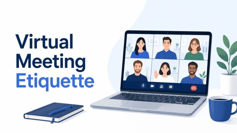 Virtual meeting etiquette checklist for better online work meetings